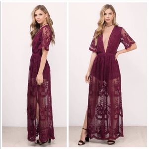 Deep V-Neck Lace Romper Dress